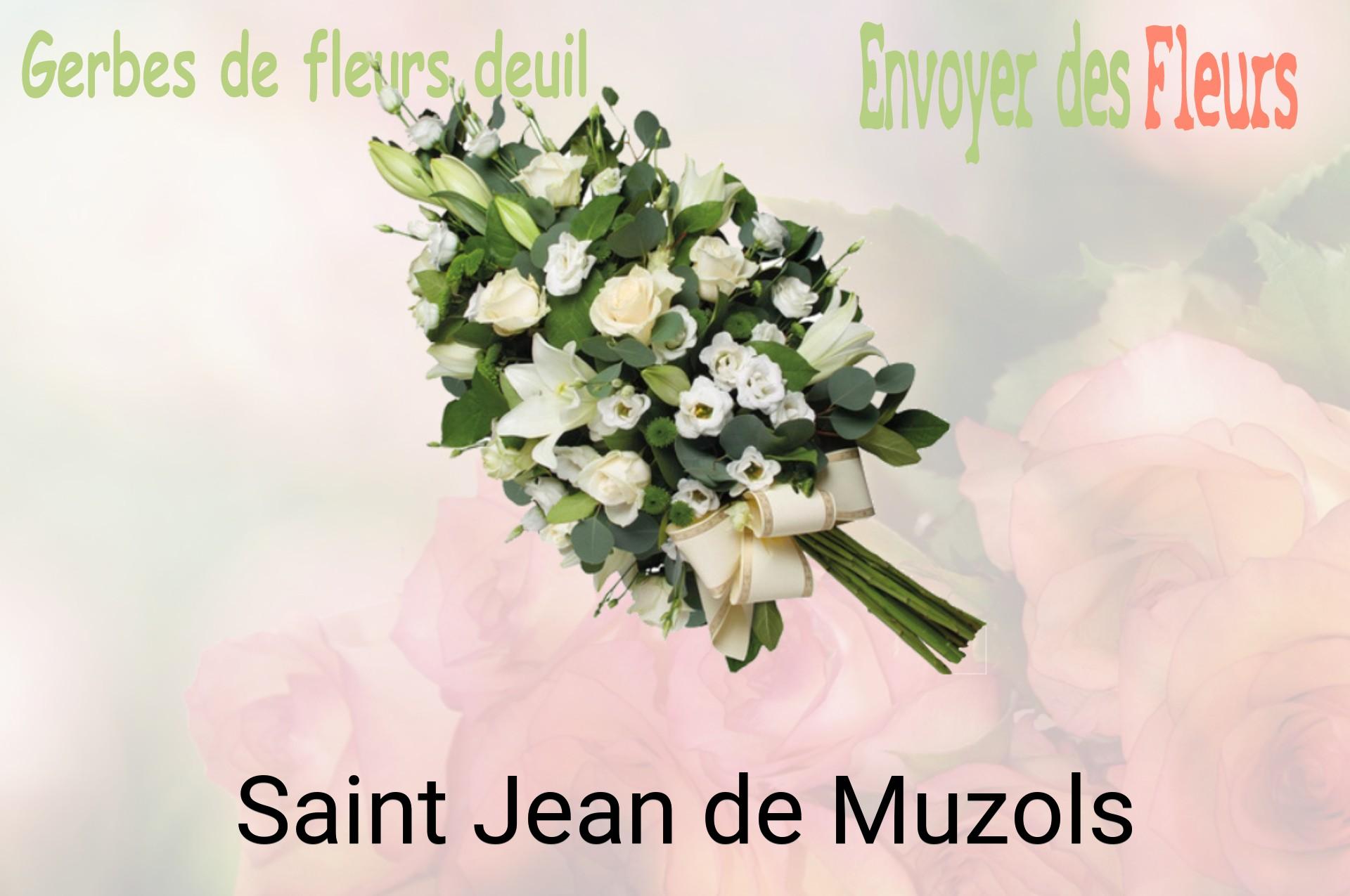 Gerbe de fleurs de deuil livrée à Saint-Jean-de-Muzols